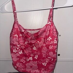 Floral Pink Tank Top